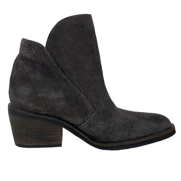 Dolce Vita Ankle Boots Shoes Slip on Suede Leather Gray Size 6.5 - Picture 11 of 16